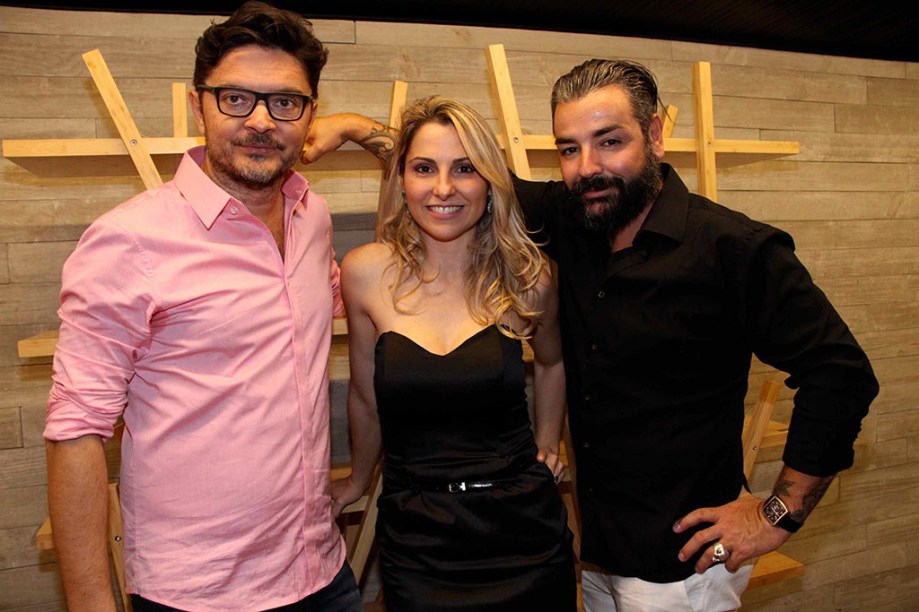 Paulo Alves, Francine Ferrari e Marco Aurélio Neri.