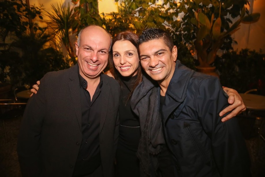 ALI MAJZOUB, CRIS BAVA E CLAUDIO COSTA