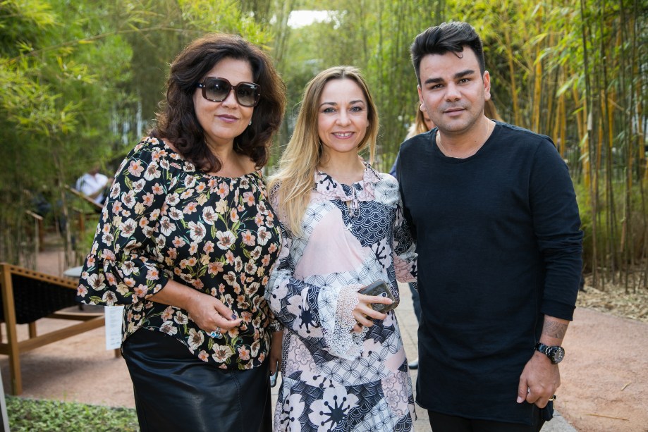 Claudia Zuppane, Marcia Carini e Nando Nunes