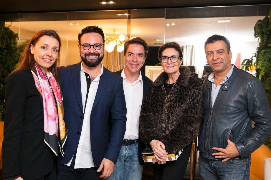 Cris Bava, Bruno Carvalho, Marcelo Felmanas, Cristina Ferraz e Pedro Ariel Santana