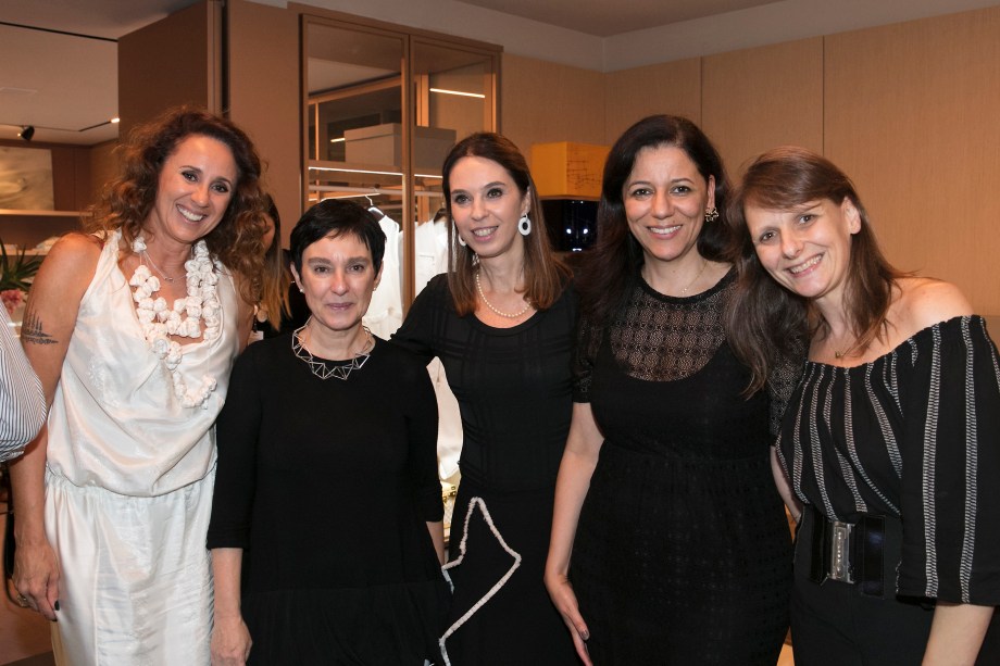 Monica Barbosa, Livia Pedreira, Esther Schattan, Cleide Gomes e Sandra Junqueira