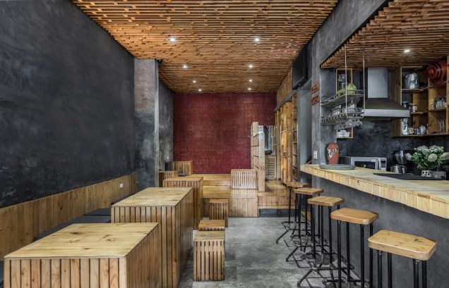 Hotelaria e Restaurantes: KOI Cafe / Farming Architects Hotelaria e Restaurantes: KOI Cafe / Farming Architects
