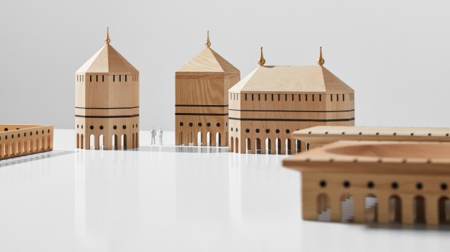 O Mad Lab criou vasos de madeira que se assemelham a edifícios em miniatura O Mad Lab criou vasos de madeira que se assemelham a edifícios em miniatura