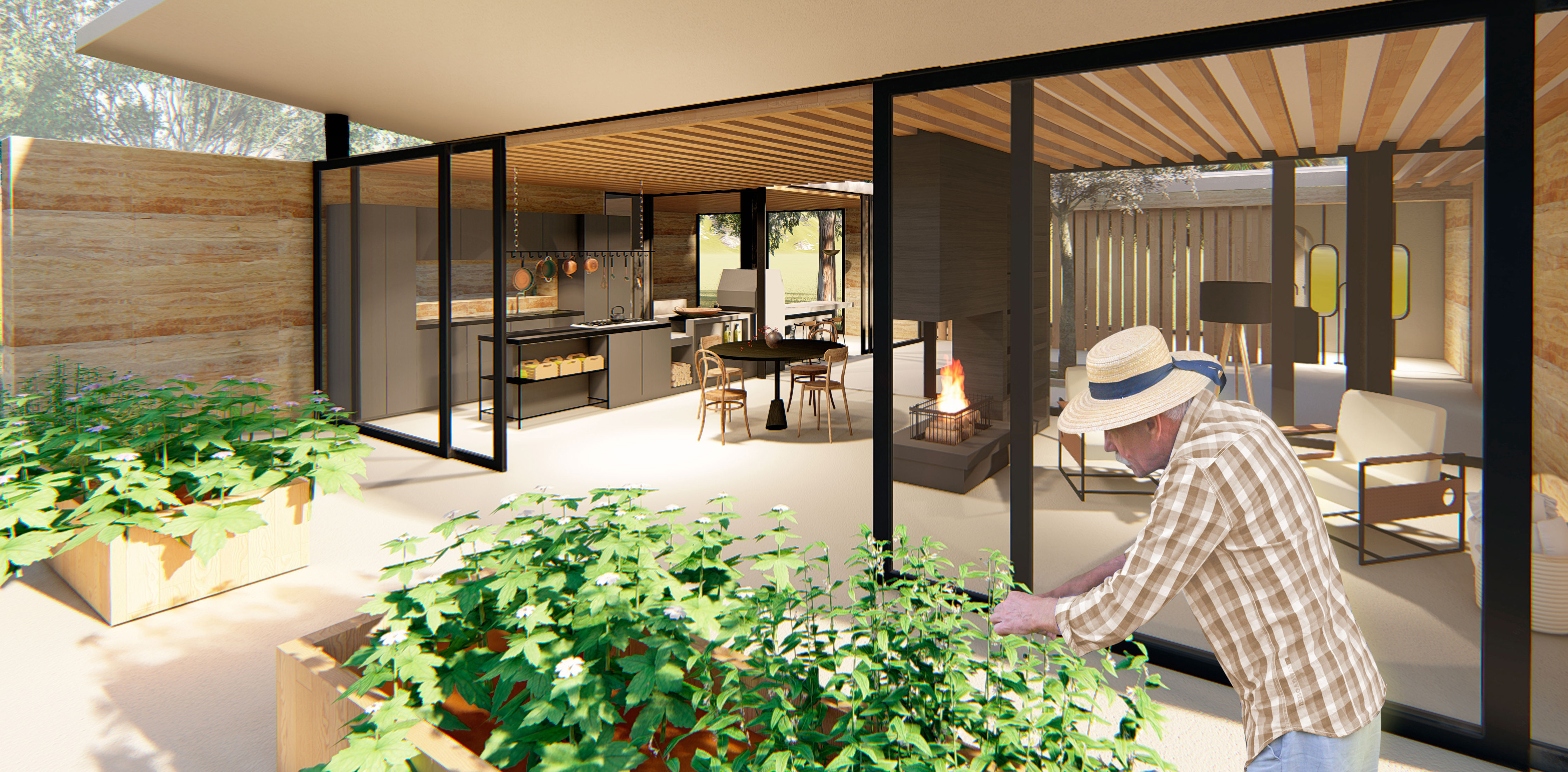 A vencedora do m&oacute;dulo Arquitetura, Gabriela Schmidt Pretzel, estudante da Universidade do Vale do Itaja&iacute;, projetou a Casa Taipa, uma moradia para idosos, com filosofia voltada para a sustentabilidade e que funciona como um ref&uacute;gio para a melhor idade.