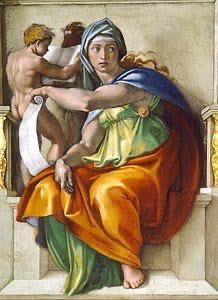 Sibila Délfic, de Michelangelo Buonartotti - 1509. Sibila Délfic, de Michelangelo Buonartotti - 1509.