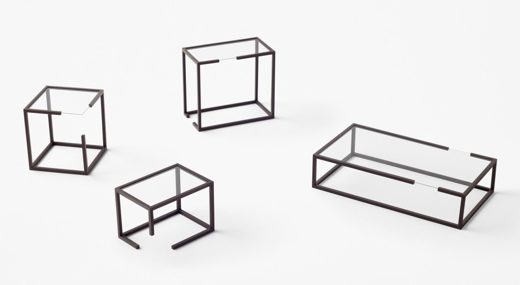Nendo Design 8 mesas laterais em formato de cubo por Nendo Design