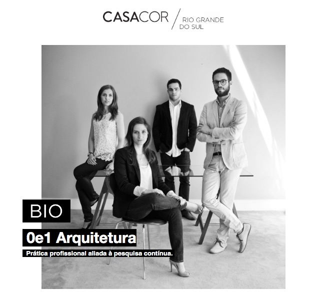 0e1 Arquitetura- Retrato Escritório 0e1 Arquitetura; elenco CASACOR RS 2021