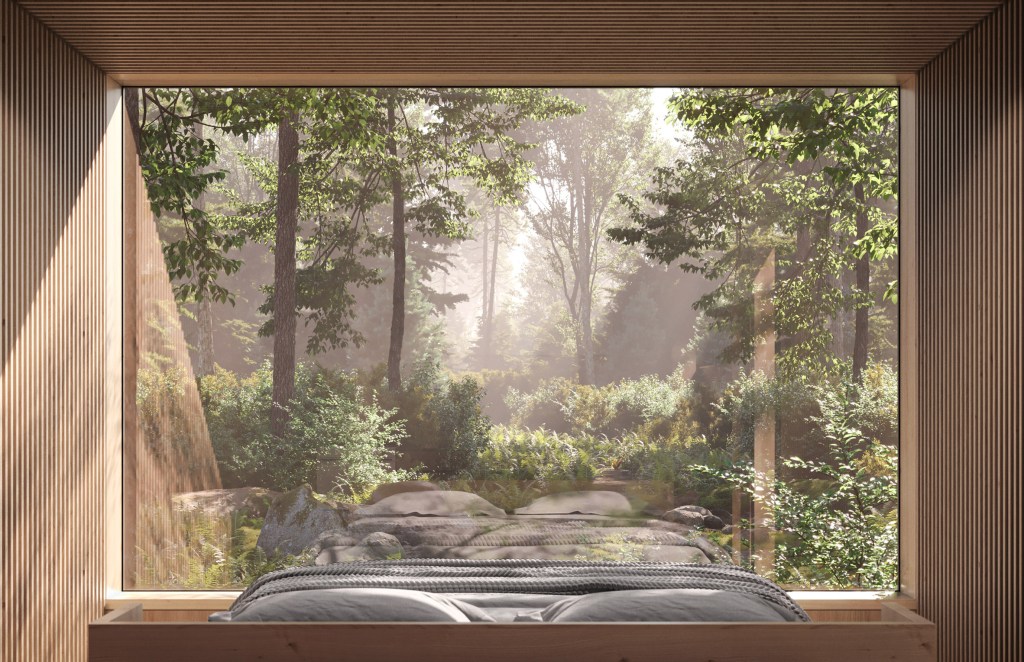 cabana espelhada cabana natureza canada