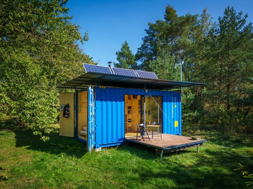 placa-solar-casa-container placas solares em casa container reciclada
