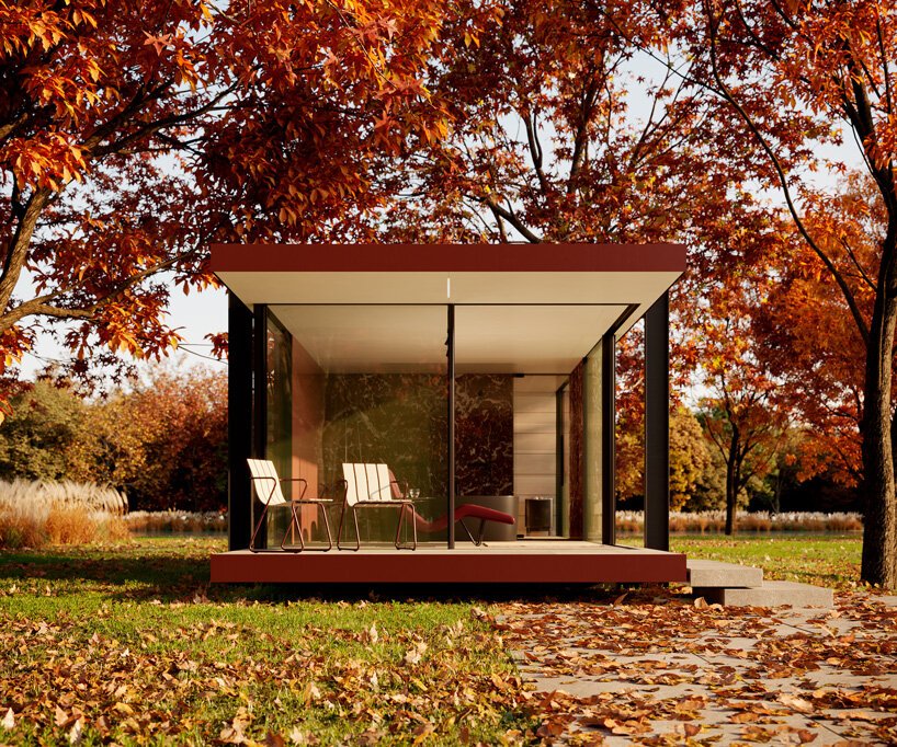 vilarte-customizable-minimalist-outdoor-marble-pavilion-stefan-schöning-studio-designboom-2 pavilhão na natureza