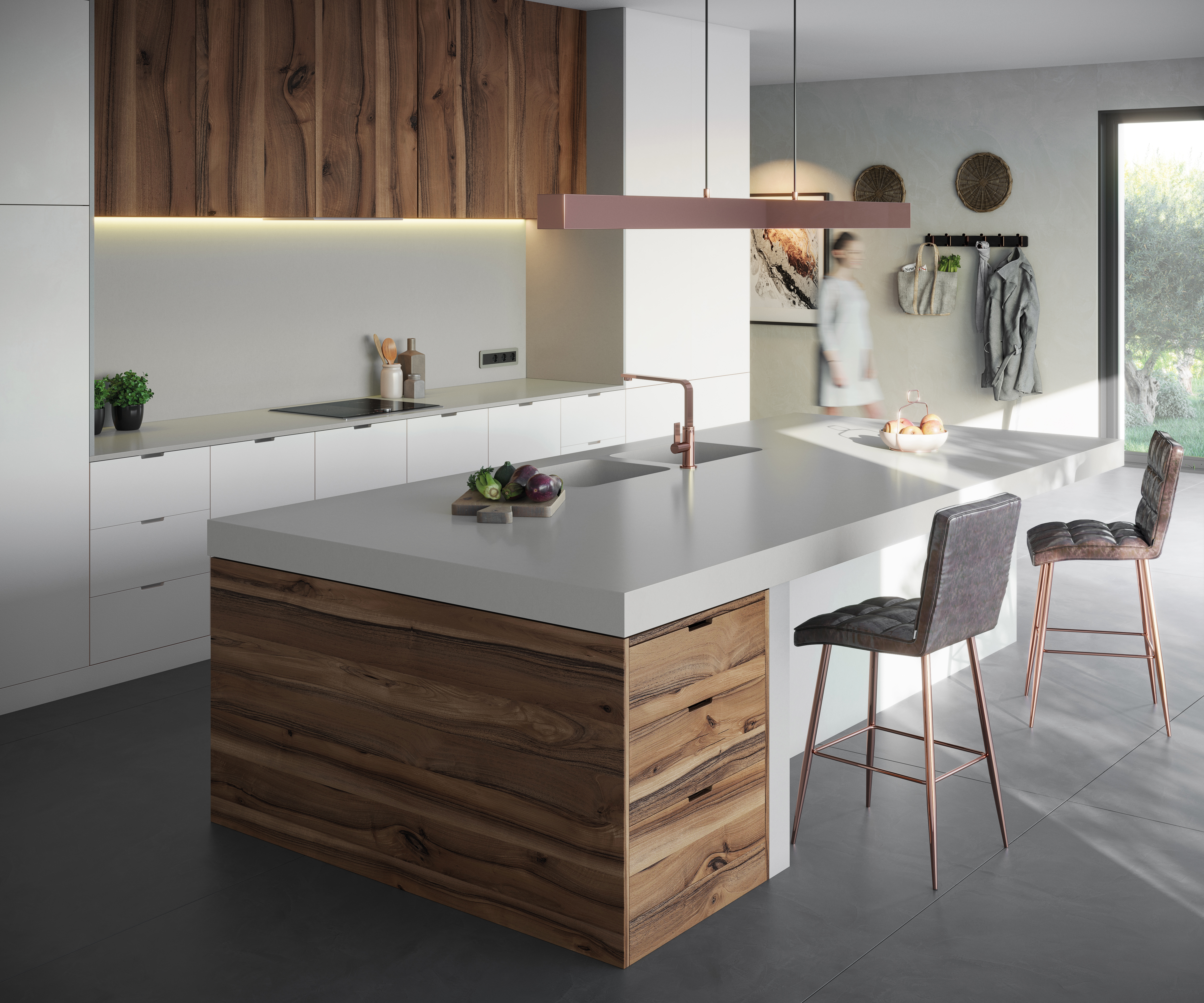 silestone cosentino novas cores baseadas na hist&oacute;ria de pessoas reais cozinha bancada madeira ilha decora&ccedil;&atilde;o