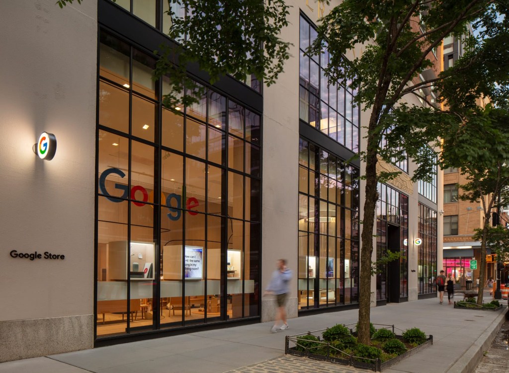 google 6 google store; nova york; eco-design; sustentabilidade