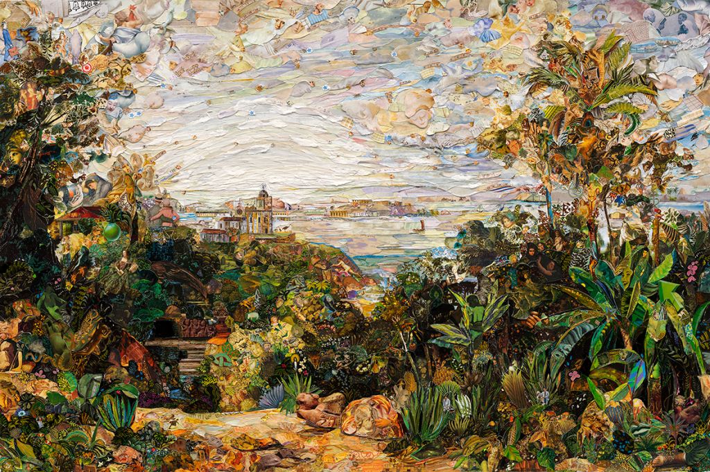 View of Rio de Janeiro, a partir de Thomas Ender artista Vik Muniz Galeria Nara Roesler