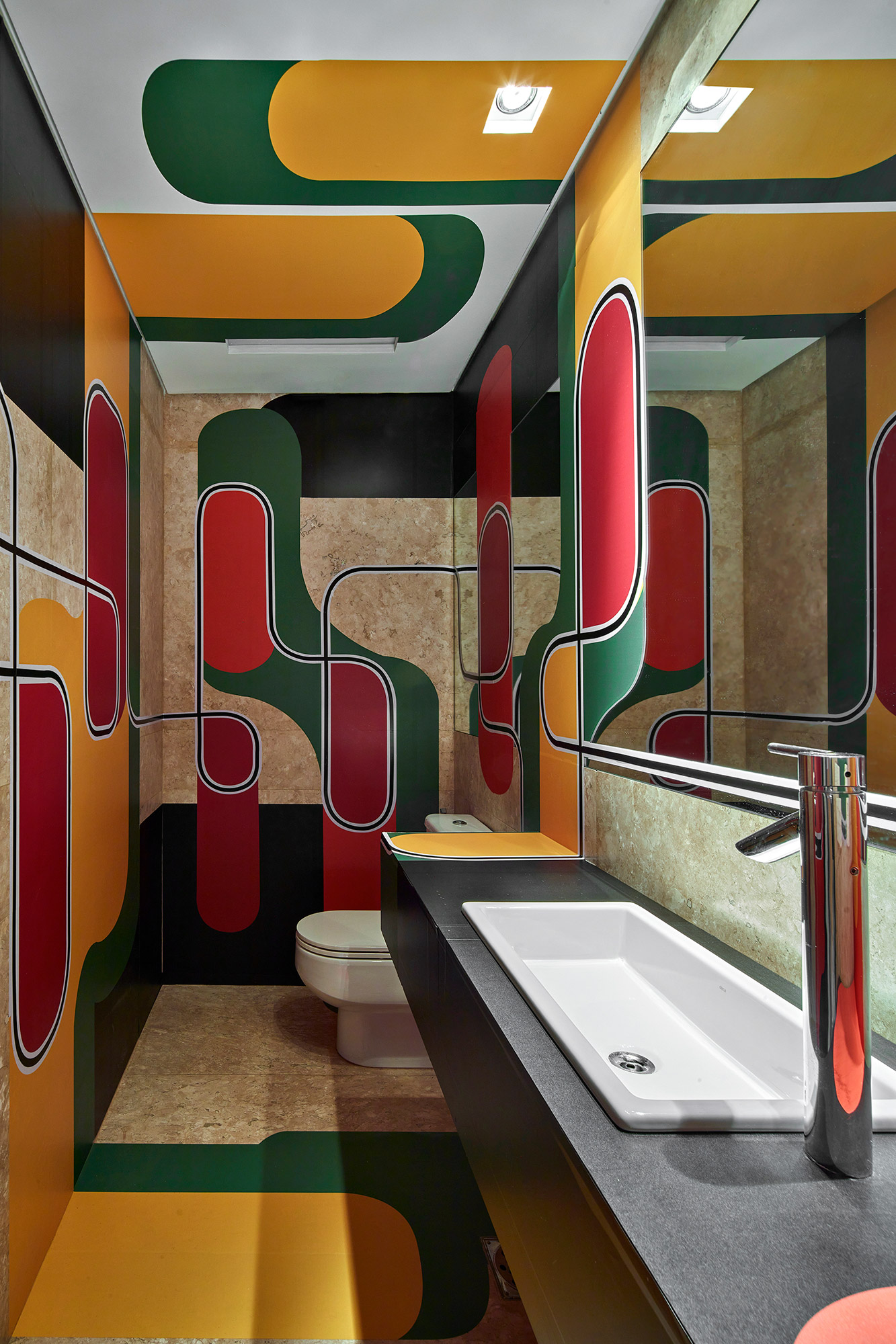 Banheiros do Pal&aacute;cio Filipe Geraldes, Fernanda Guerra, Gabriela de Oliveira Henrique Rangel CASACOR Minas Gerais 2021 arte desenho ibmec andre prado cor decora&ccedil;&atilde;o