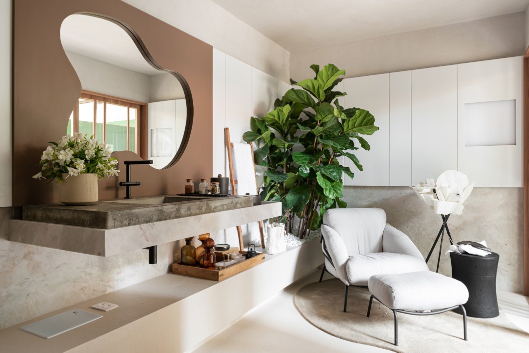 Carol Daros - Home Spa. No conceito de um "spa em casa", com possibilidade de tratamentos terapêuticos, o espaço pode abrigar banheira, escalda-pés, áreas para massagem ou skincare, utensílios e mobiliário para degustação de chás, além de aromas e som ambiente voltados para estes momentos especiais. A ideia é um local, dentro de casa, para relaxamento real e experiências sensoriais enriquecedoras ao morador. Carol Daros - Home Spa. No conceito de um "spa em casa", com possibilidade de tratamentos terapêuticos, o espaço pode abrigar banheira, escalda-pés, áreas para massagem ou skincare, utensílios e mobiliário para degustação de chás, além de aromas e som ambiente voltados para estes momentos especiais. A ideia é um local, dentro de casa, para relaxamento real e experiências sensoriais enriquecedoras ao morador.