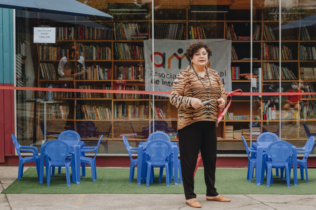 Inauguração da Biblioteca de Vila Andrade com contêiner doado pela CASACOR