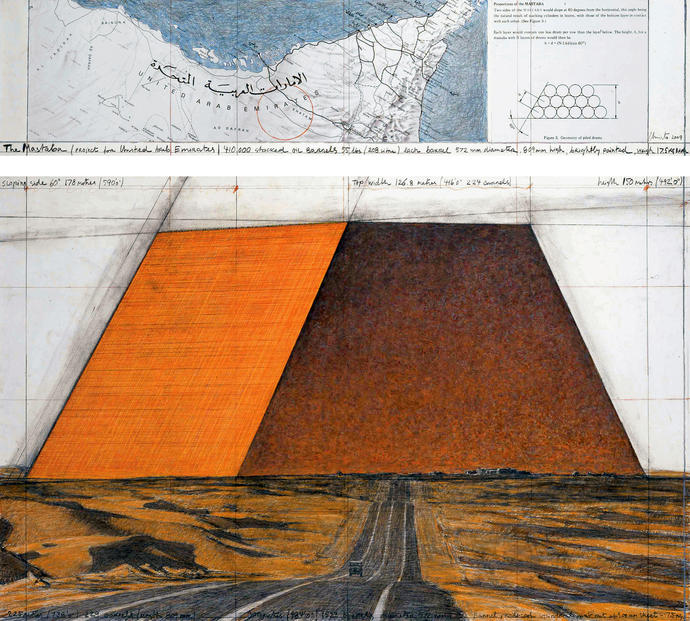 arte-deserto-4 maior obra de arte do mundo; Christo e Jeanne-Claude