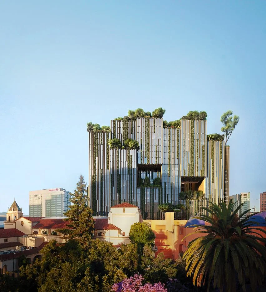 Kengo Kuma projeta edifício coberto de plantas no Vale do Silício, CA