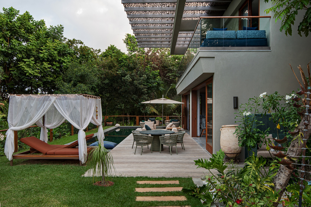 Casa Refúgio da Preguiça, na Praia do Forte, na Bahia. Projeto de Eliezer Ferreira, do escritório GAD Projetos de Arquitetura