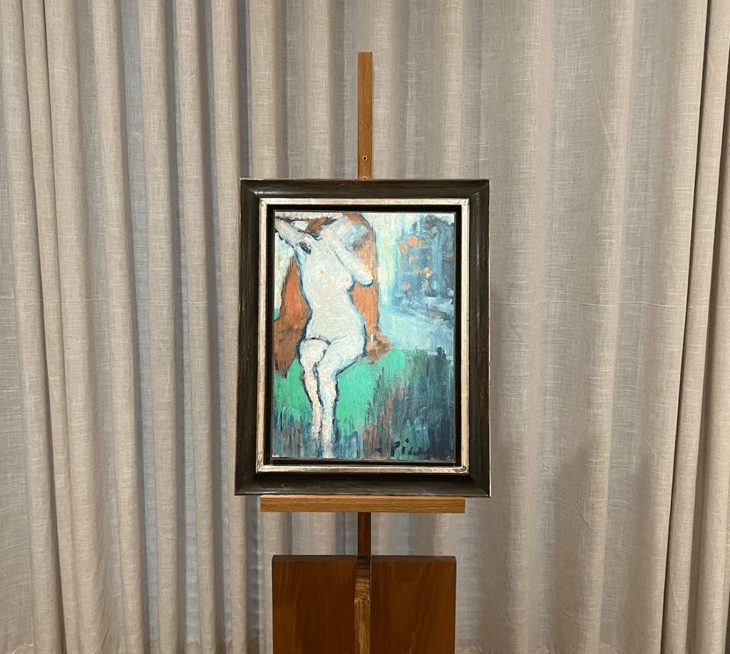 “Mulher Nua Sentada”, de Pablo Picasso “Mulher Nua Sentada”, de Pablo Picasso