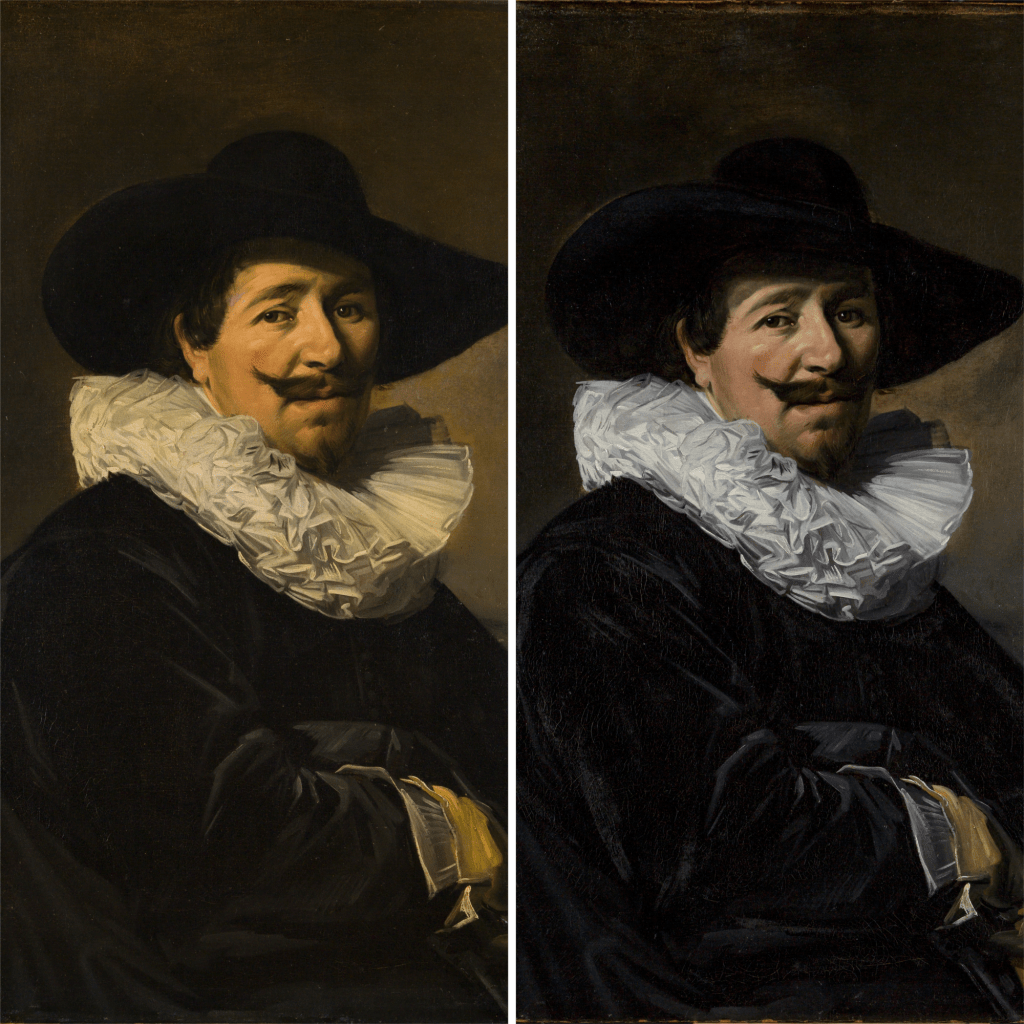 Antes x depois – Obra O Capitão Andries Antes x depois - Obra O Capitão Andries