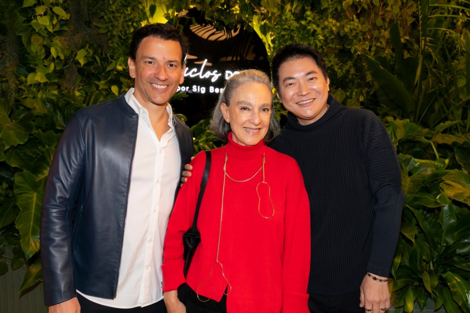 Yuri Seródio, Livia Pedreira e Alex Hanazaki.