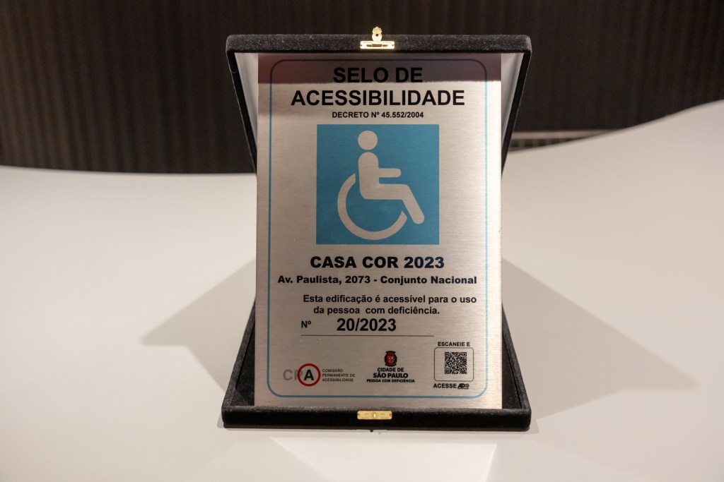 AB-07986 A CASACOR São Paulo recebe o Selo de Acessibilidade, concedido pela Comissão Permanente de Acessibilidade (CPA)