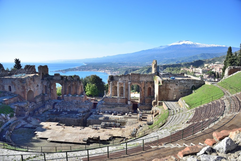 Teatro de Taormina- Sicília, Itália