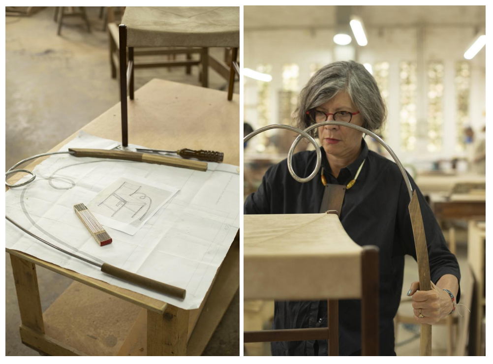 Maria Thereza Alves no desenvolvimento da cadeira Itamarati with Advice from Bem Te Vi |