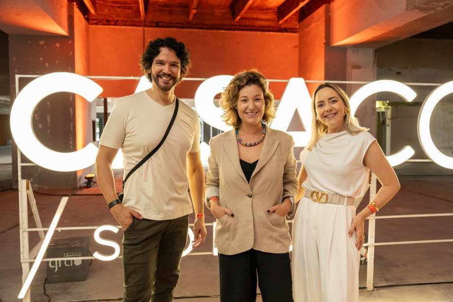 Luciano Zanardo, Renata Guastelli e Marina Salomão.