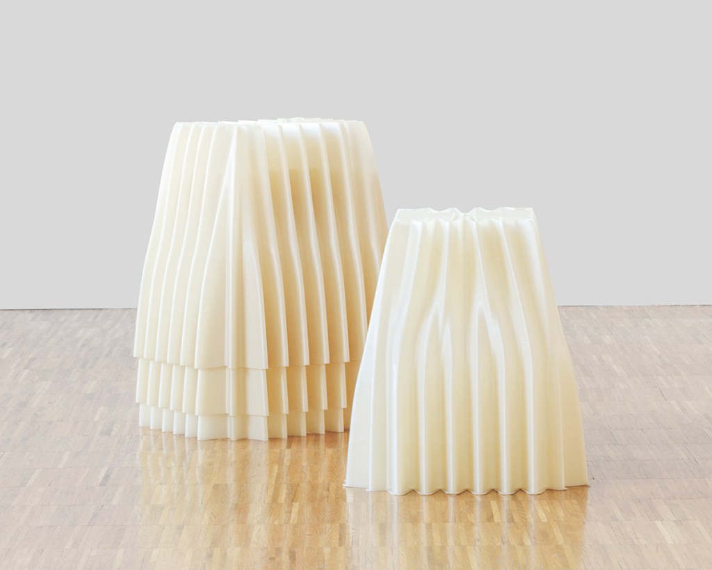 Banco Compostável - impresso em 3D com um composto exclusivo de filamento flexível de PLA/PHB biodegradável.